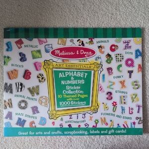 Melissa & Doug Art Essentials Alphabet & Numbers Sticker Set & 2 DAILY Planners